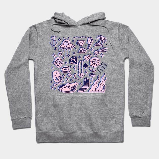 Conspiracy doodle Hoodie by Paolavk